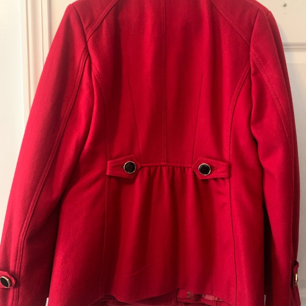 Express Scarlet Outerwear with Button Accents - Picture 7 of 9